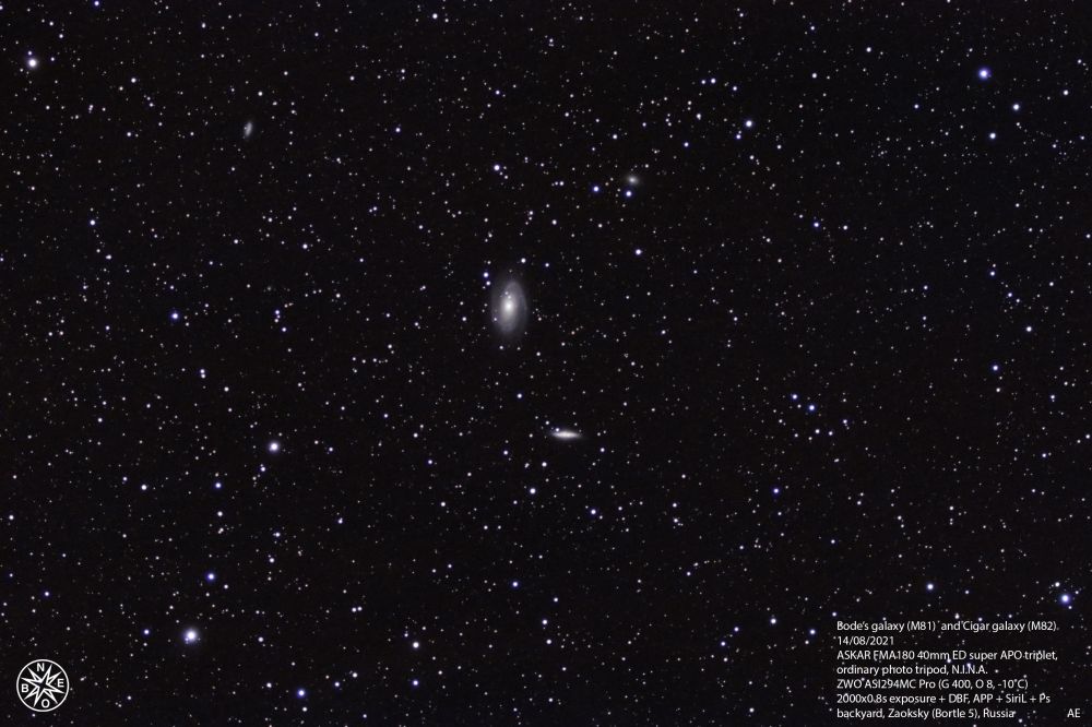 M81 - Bode's Galaxy & M82 - Cigar Galaxy