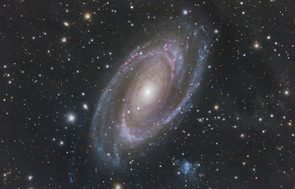 M81 Galaxy RGB+Ha - Astrophotography