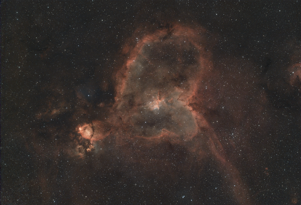 Heart Nebula (IC1805) &  The Fishhead Nebula (IC 1795)