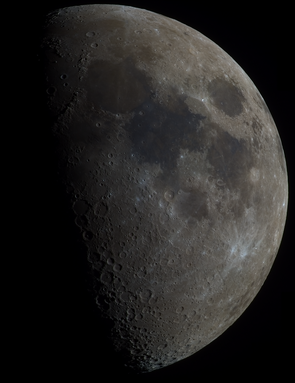 Цветная панорама Луны 16.04.2024