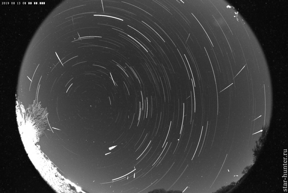 Perseid meteor shower, August 13, 2019 00:31-01:56 (UTC +3)