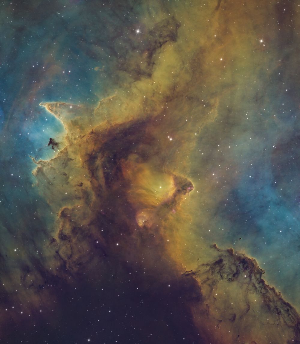Soul nebula central region ( The Whirling Dervish nebula, IC1871 )