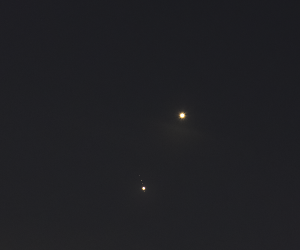 Венера и Юпитер на одном кадре ( 02.03.2023г.)
