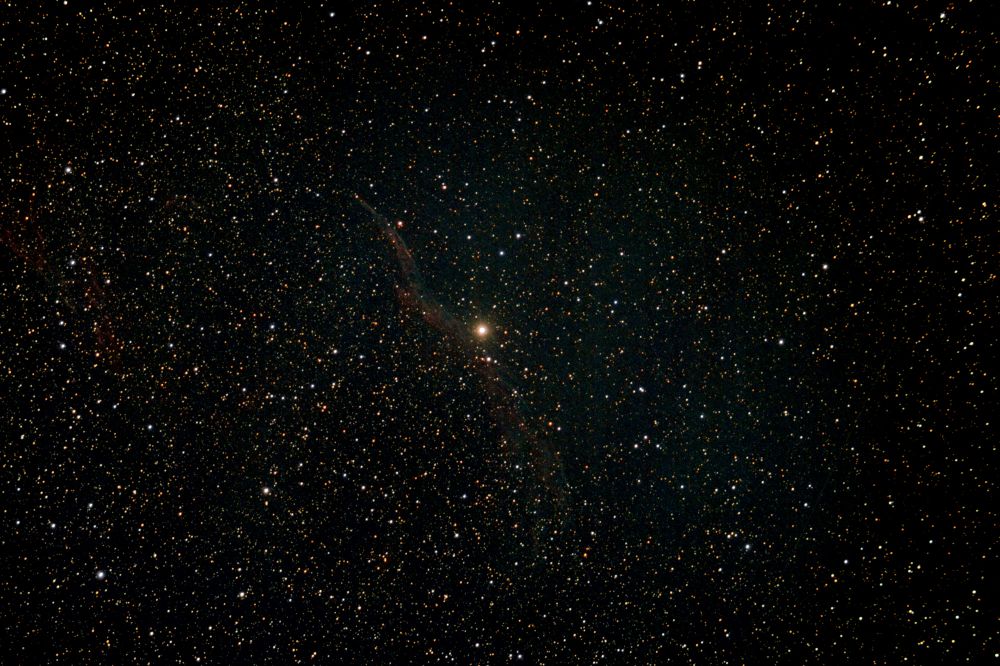 Ведьмина Метла NGC 6960 в созвездии Лебедя