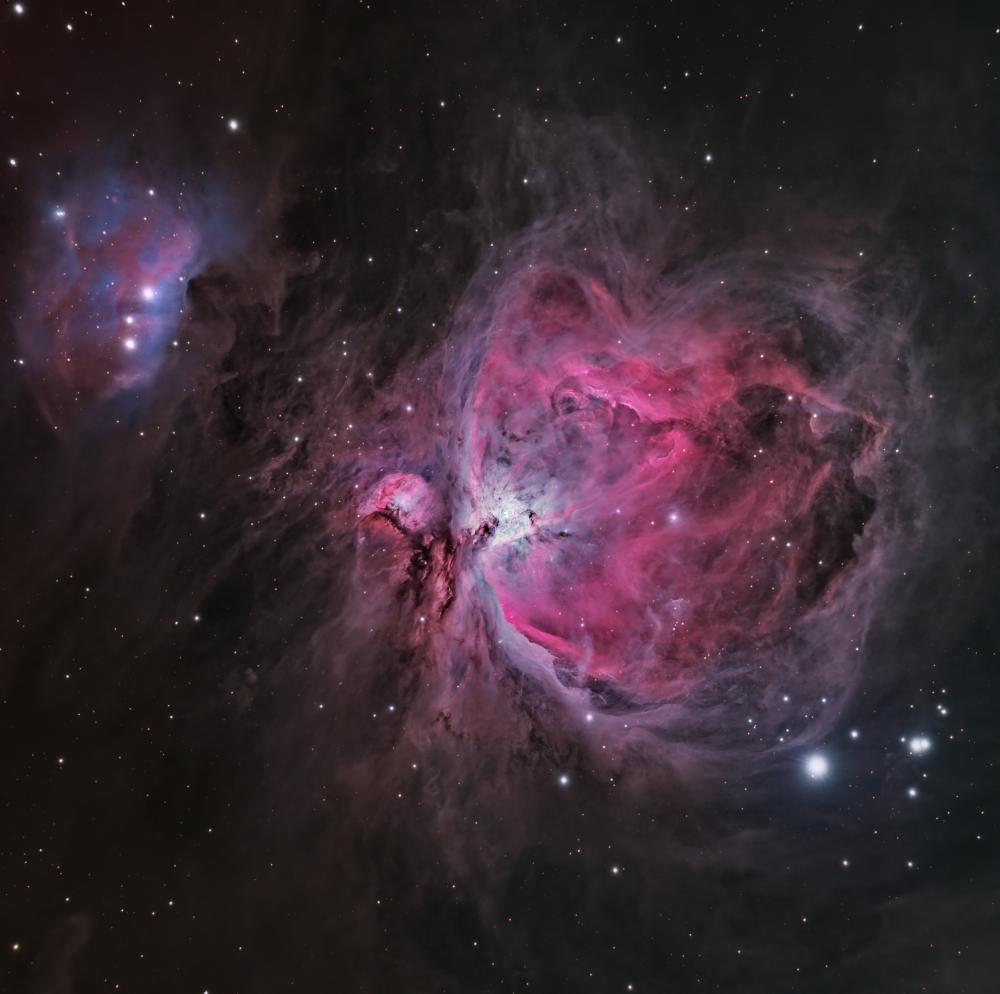 The Orion Nebula (M42) and Running Man Nebula