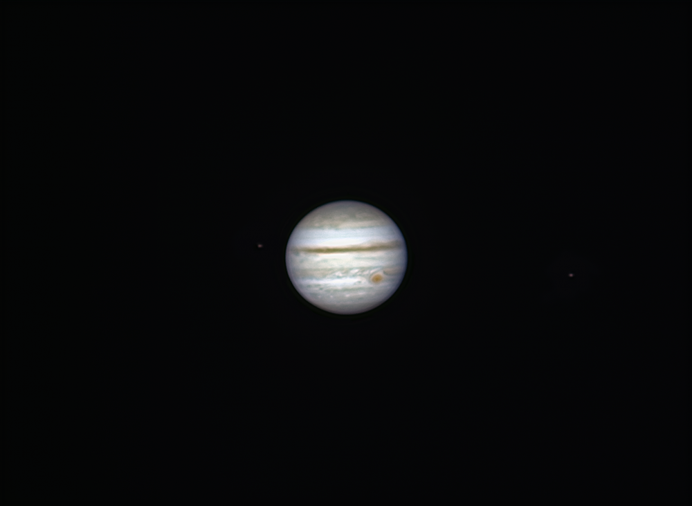 Юпитер и его спутники Ио и Европа от 11.09.2022