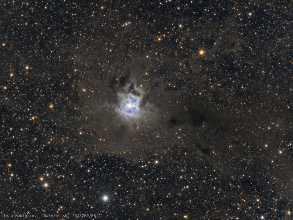 Туманность Ирис (NGC 7023).