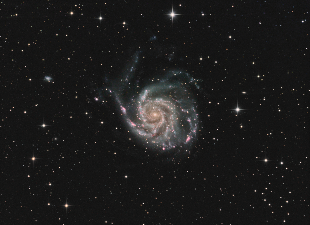 M 101 Pinwheel Galaxy  Ha_LRGB