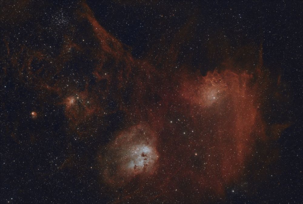 NGC1893, IC405 и M38 сумма