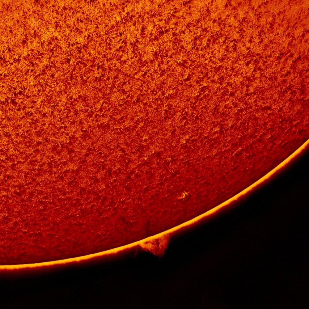 2018.05.13 Sun H-Alpha prominence