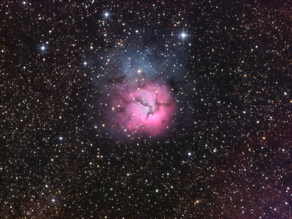 M20 trifid nebula LRGB