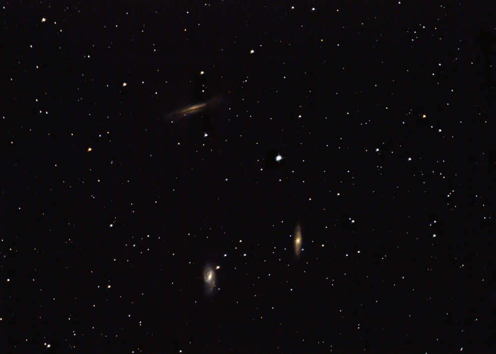 Триплет Льва: M65 M66 и NGC 3628. 20-21.04.2023