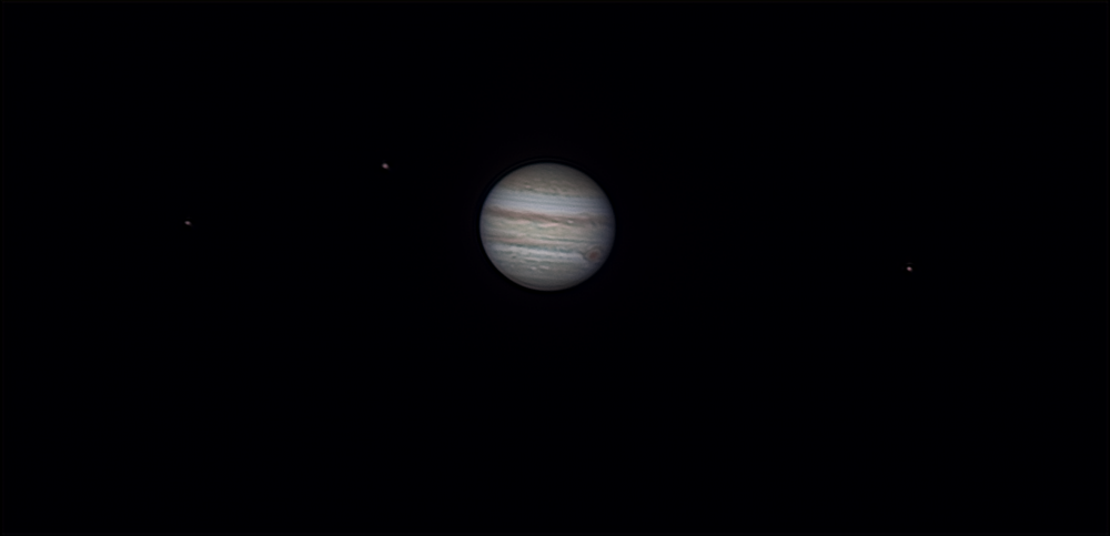 Юпитер и его спутники: Европа, Ганимед, Ио от 13.08.2022