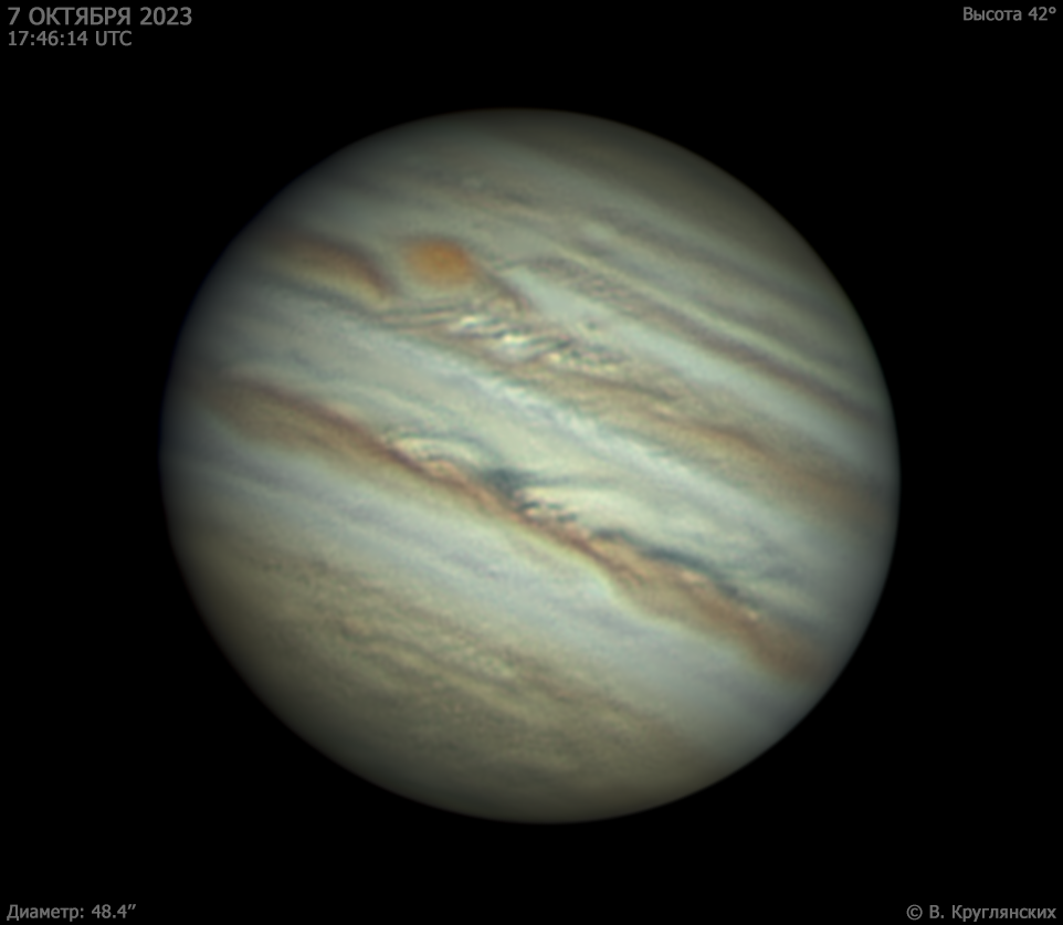 Юпитер 7 октября 2023