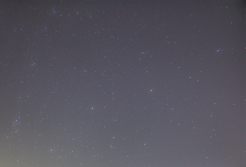 Andromeda Galaxy and star field.