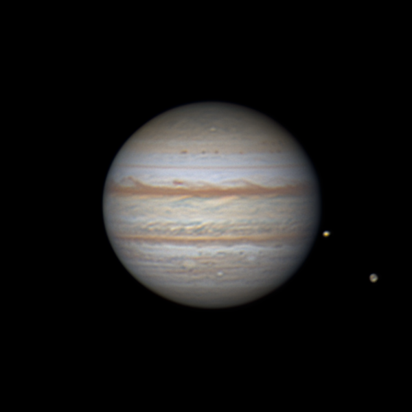 Юпитер и спутники Ио, Ганимед
