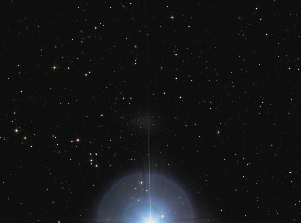 Leo-1 dwarf galaxy near Regulus LRGB