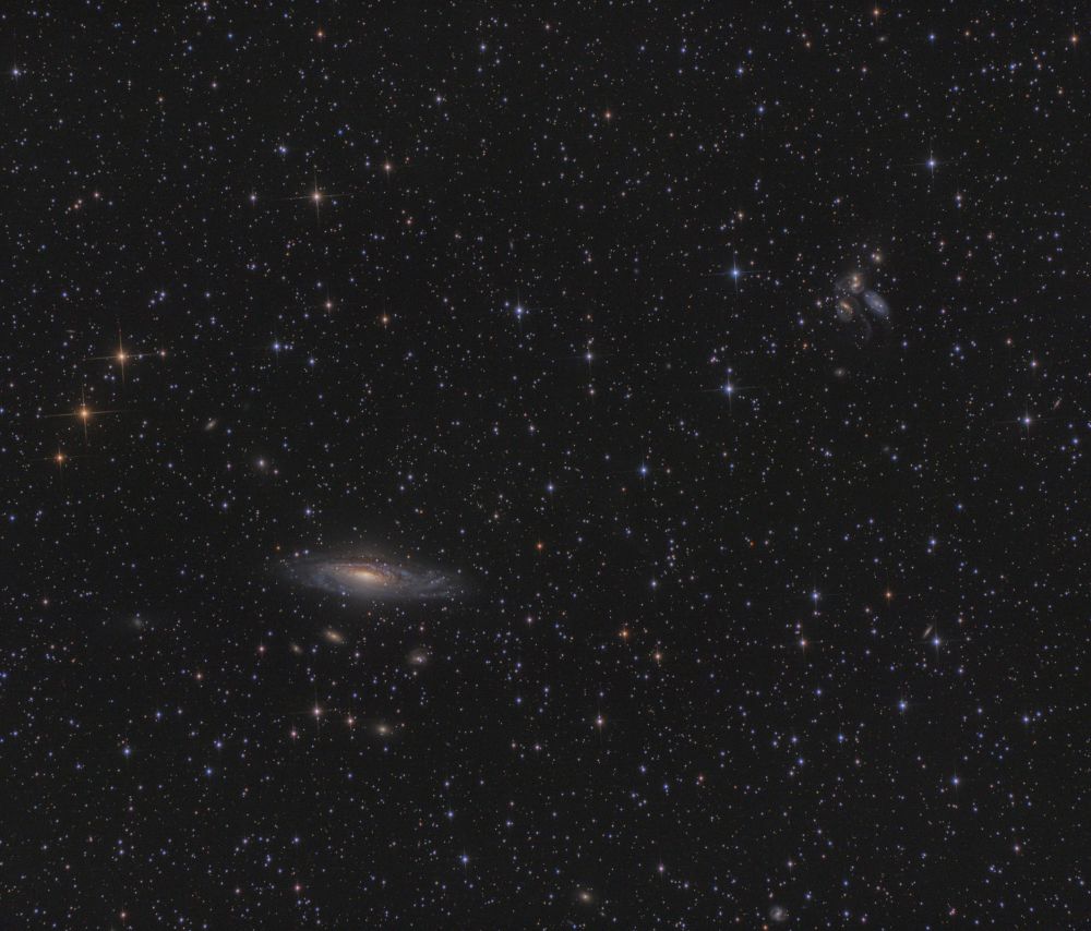 Галактика NGC7331 и Квинтет Стефана