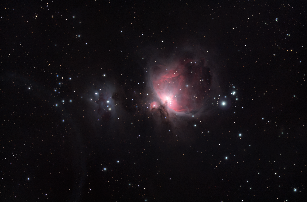 M42 туманность Ориона и NGC 1977 Бегущий человек