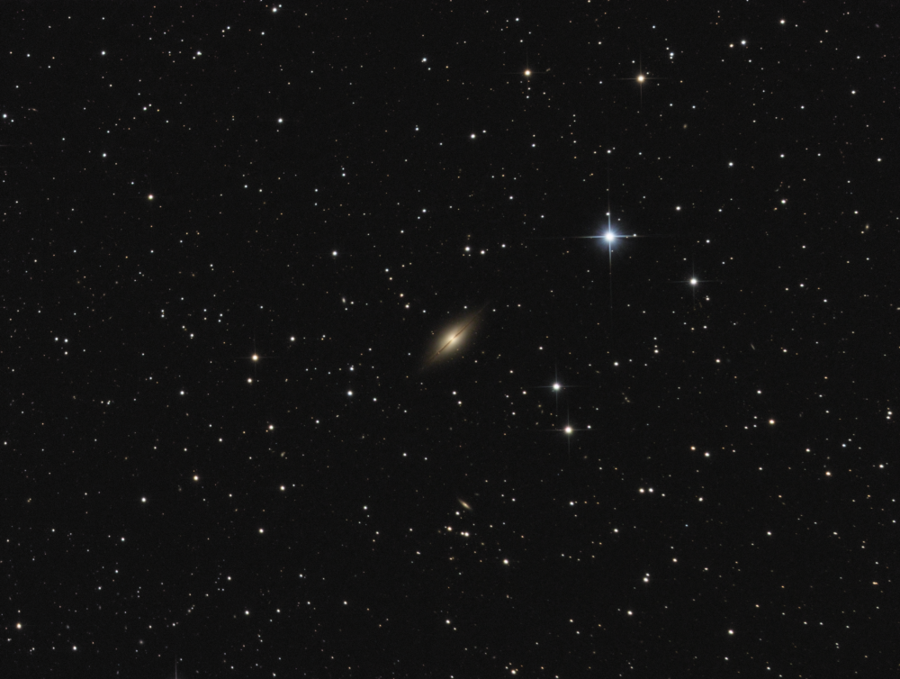 NGC 7814 little sombrero galaxy in pegassus LRGB