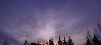 Небо перед туманным рассветом