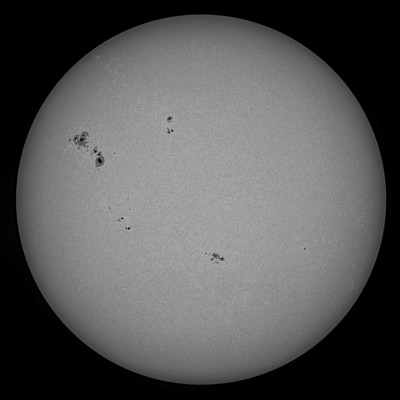 Active Sun with sunspot groups on June 27, 2026 - Astrophotography