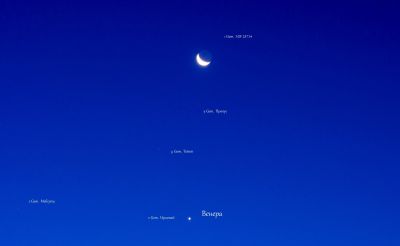 • Как Луна с "подружкой" к Близнецам в гости заходила •