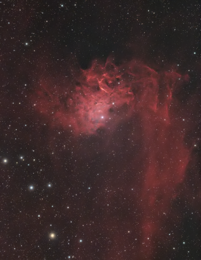 Туманность пламенеющей звезды (SH 2-229) - астрофотография