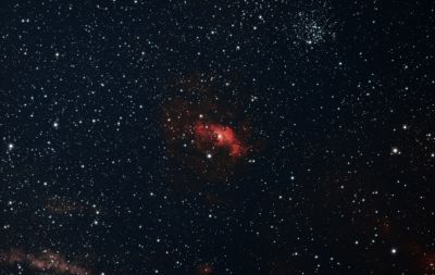 NGC7635 - Bubble Nebula & M52 - Scorpion Cluster