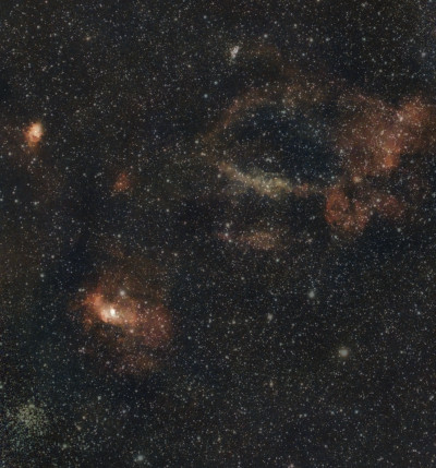 Sh2-157, NGC7635, NGC7538, M52 – Lobster Claw, Bubble, Northern Lagoon, and Scorpion cluster - Astrophotography
