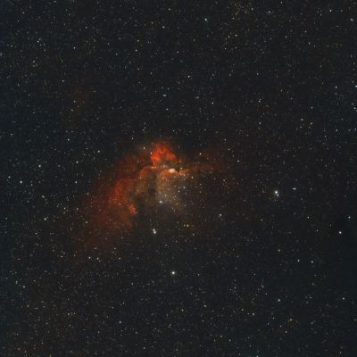 Туманность "Колдун" NGC7380 в созвездии Цефей.