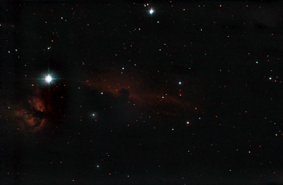 Эмиссионные туманности в Орионе Конская голова и Пламя. 22.02.2023