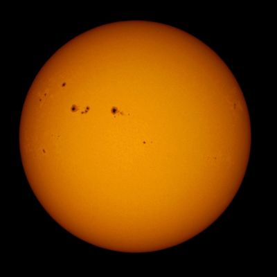 Sun with Baader Astrosolar filter and in H-alpha 