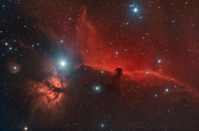 NGC2024 Конь и Пламя HaRGB - астрофотография