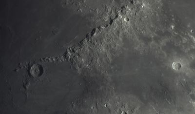 The Apennine Mountains and crater Eratosthenes - Astrophotography