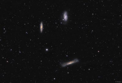 Группа галактик M65 , M66 и NGC 3628 "Триплет Льва" - астрофотография