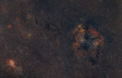 IC1396 и SH 2-132 Лев тянет Слона за хобот