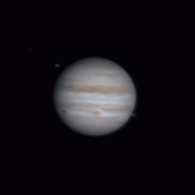 Анимация вращения Юпитера за 40 минут из 12 кадров