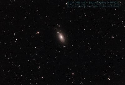 M63 Sunflower Galaxy - Astrophotography