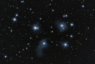 Рассеянное скопление Плеяды - M45 - астрофотография