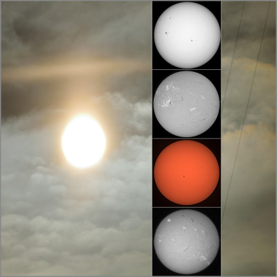 Солнце в январе 2026 г. (Москва)