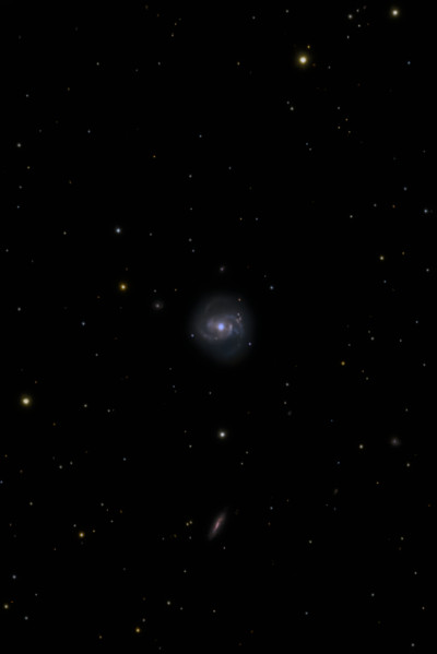 M100 is a barred spiral galaxy in the constellation Coma Berenices. - Astrophotography