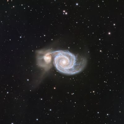 M51, RASA 8", 4 hrs (no filter) - Astrophotography