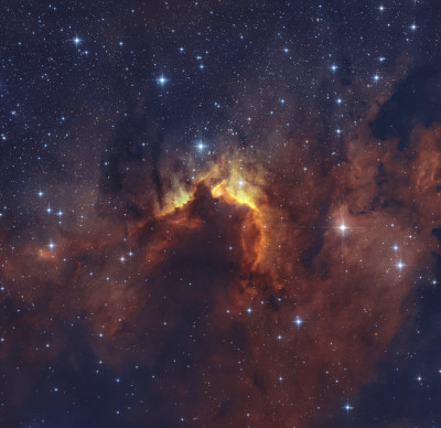 Sh2-155 - туманность "Пещера" 