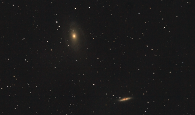 M81, M82 Галактики Бодэ в созвездии Большой медведицы.. 10.05.2021