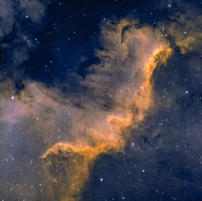 NGC 7000 "Стена" в Лебеде