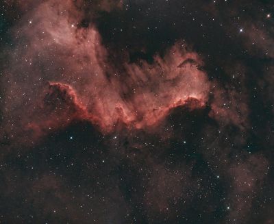 NGC 7000 Стена, часть Северной америки