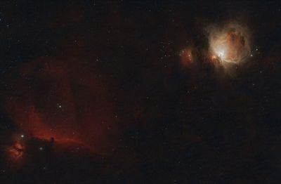 M42 Большая Туманность Ориона и IC434 Конь