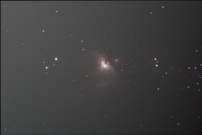 M42 in the illuminated city sky (07.10.2021)