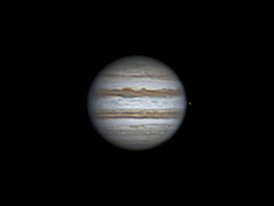 Jupiter and Io (14 may 2015, 21:11, UTC+3)